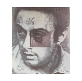 Anita Steckel Framed Enhanced Print of Lenny Bruce