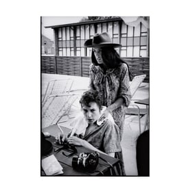 Jim Marshall, 1936-2010, Bob Dylan and Joan Baez, 1964