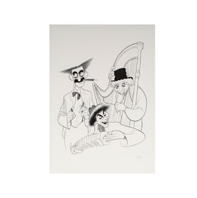 Albert Hirschfeld, American 1903-2003, The Marx Brothers