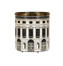 Piero Fornasetti 'Architettura' Waste Paper Basket