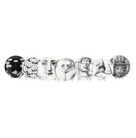 Fornasetti Seven Assorted Plates