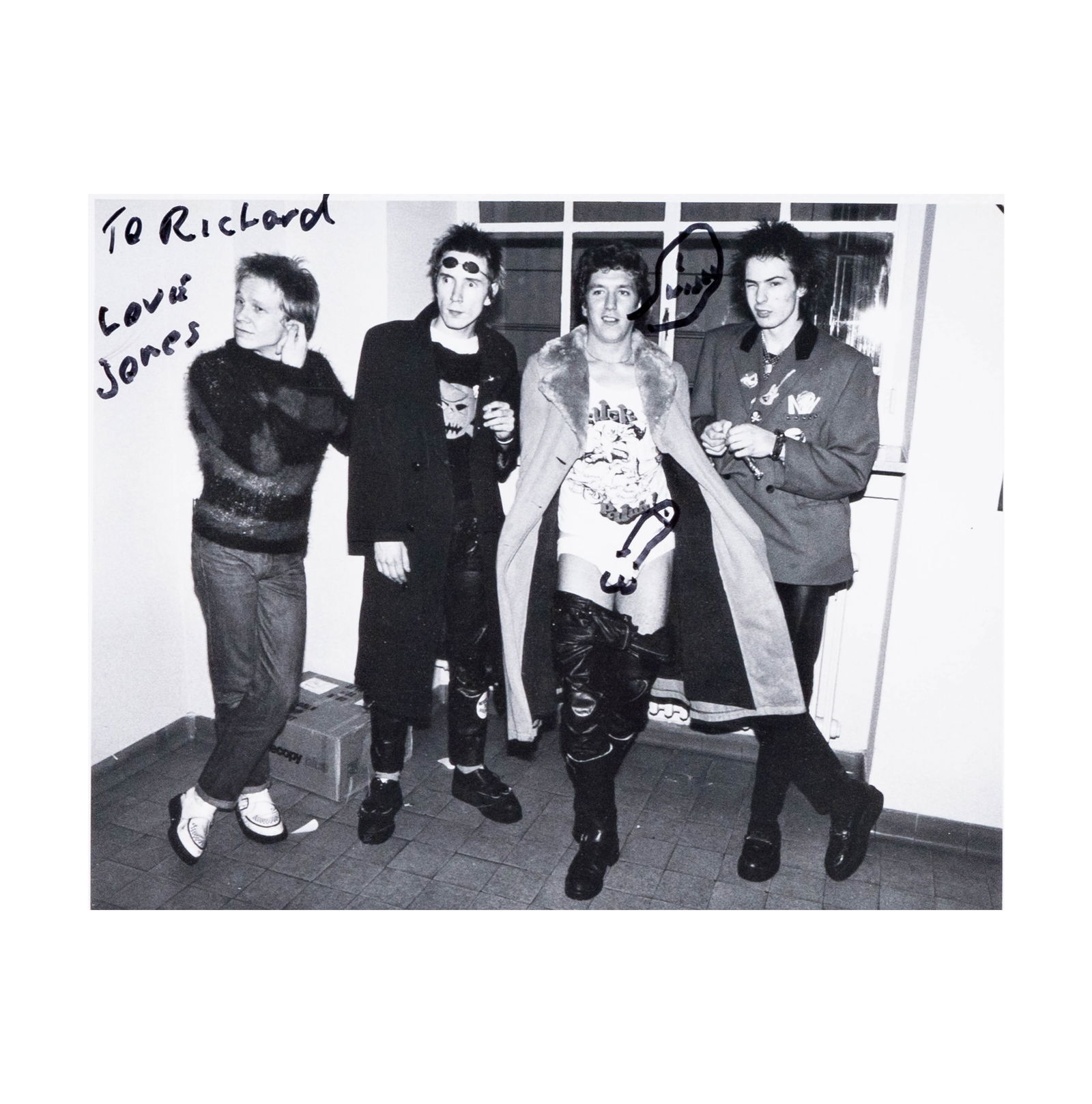 Bob Gruen, American 1945-, Sex Pistols - Radio Luxemburg 1977 Signed (1 of 11)