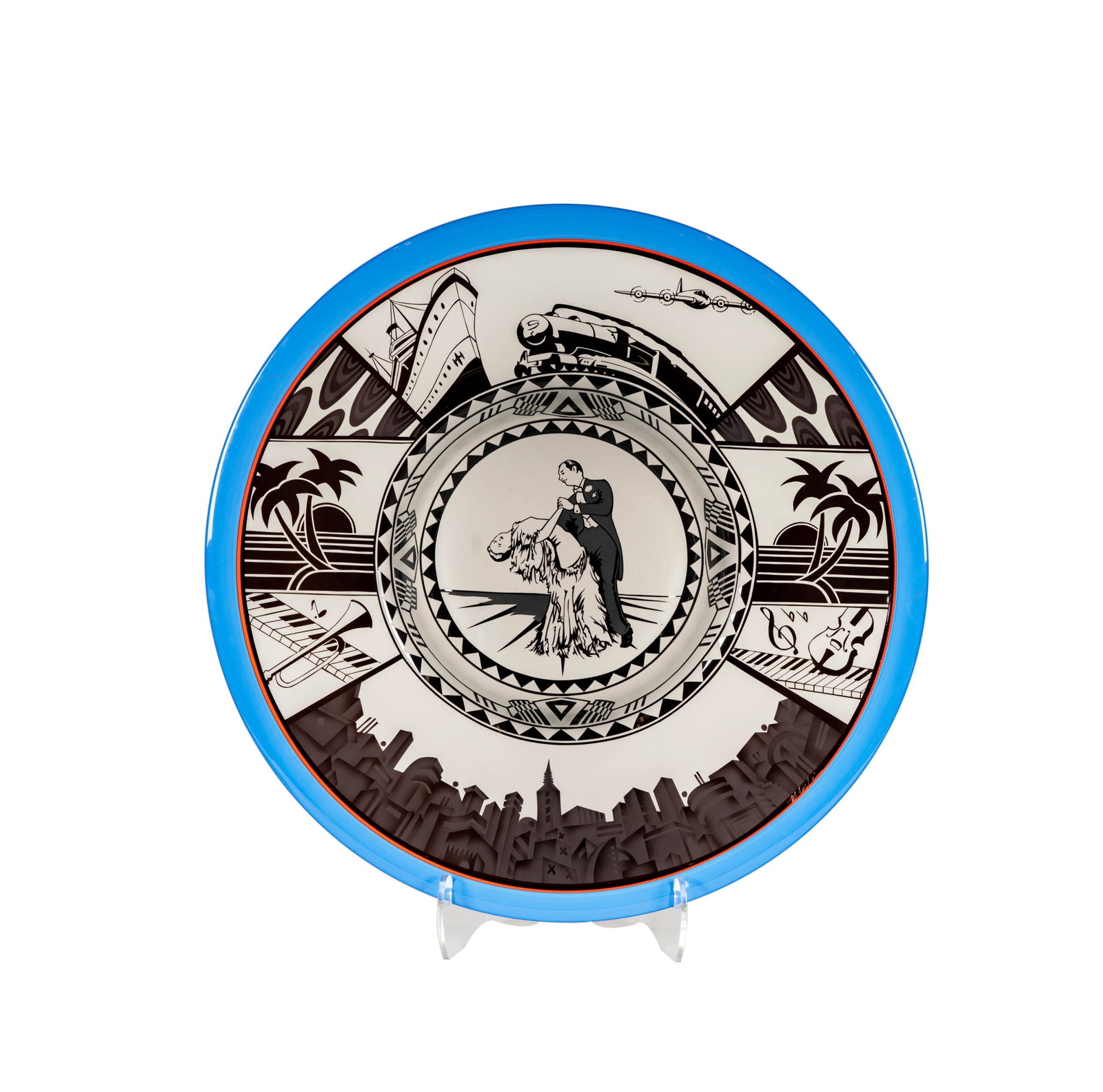 Michael Joplin Art Glass Bowl: signed to rim, Michael Joplin is Janis Joplin's younger brother; This bowl is shown at the 3:07 mark in the House of a Lifetime YouTube documentary: https://youtu.be/qvlpUGYd-YU?si=qAxjdUGu9EjvGN7U 3 