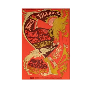 BG-92 Pink Floyd, Procol Harum 1967 Fillmore / Winterland Concert Poster
