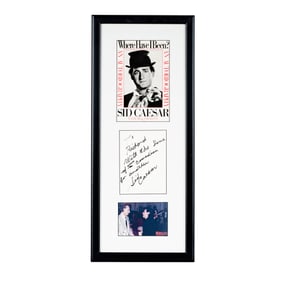 Sid Caesar Signed Photo Display