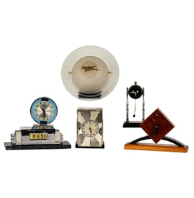 Collection of Six Assorted Desk Clocks