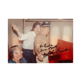 Richard Lewis and Mel Brooks Signed Photograph