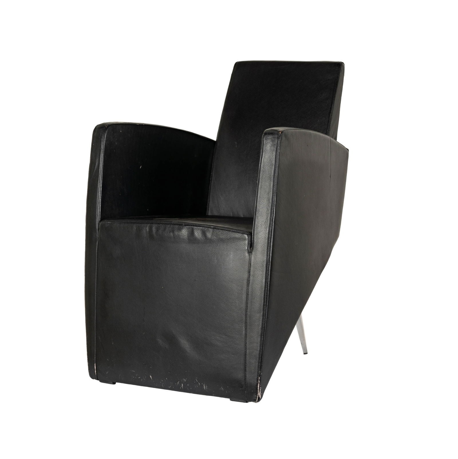 Philippe Stark: J. Lang Lounge Chair: Philippe Starck for Driade Aleph, signed to back leg 33 1/2 x 24 x 25 in. (85.1 x 61 x 63.5 cm.) seat height: 18 in. ; From the Estate of Comedian and Actor Richard Lewis, Beloved for His Iconic Caree