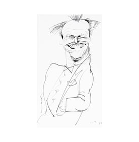 Philip Burke Jack Nicholson Charicature Drawing