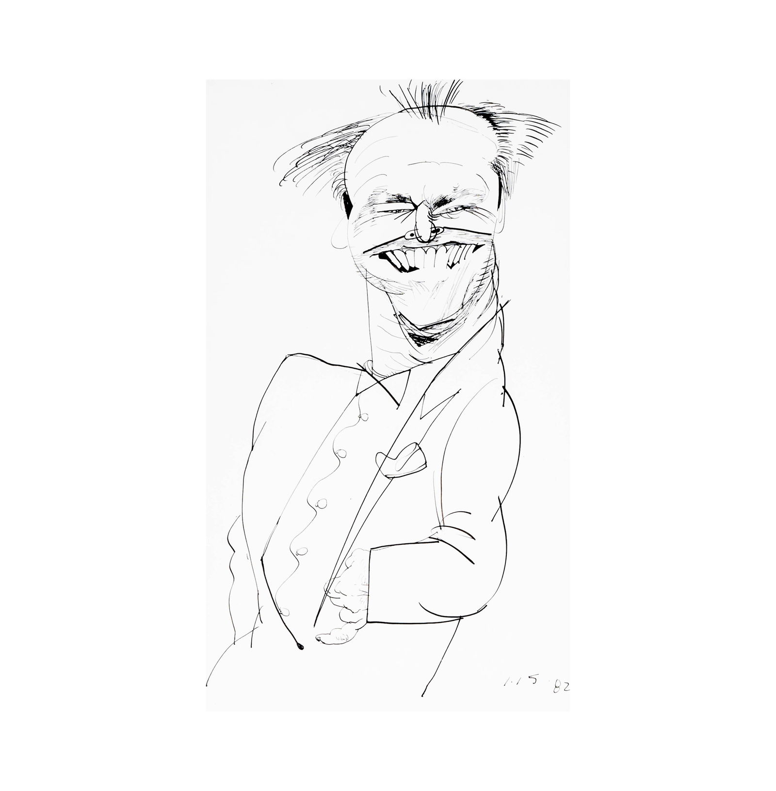 Philip Burke Jack Nicholson Charicature Drawing (1 of 9)