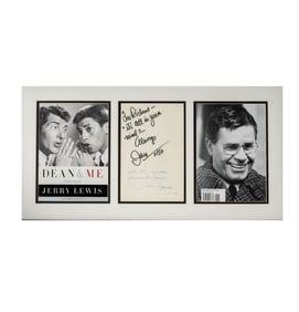 Dean and Me: Jerry Lewis and James Kaplan Autographed Display