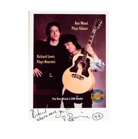 Henry Diltz Photo Shoot Print with Richard Lewis and Ron Wood