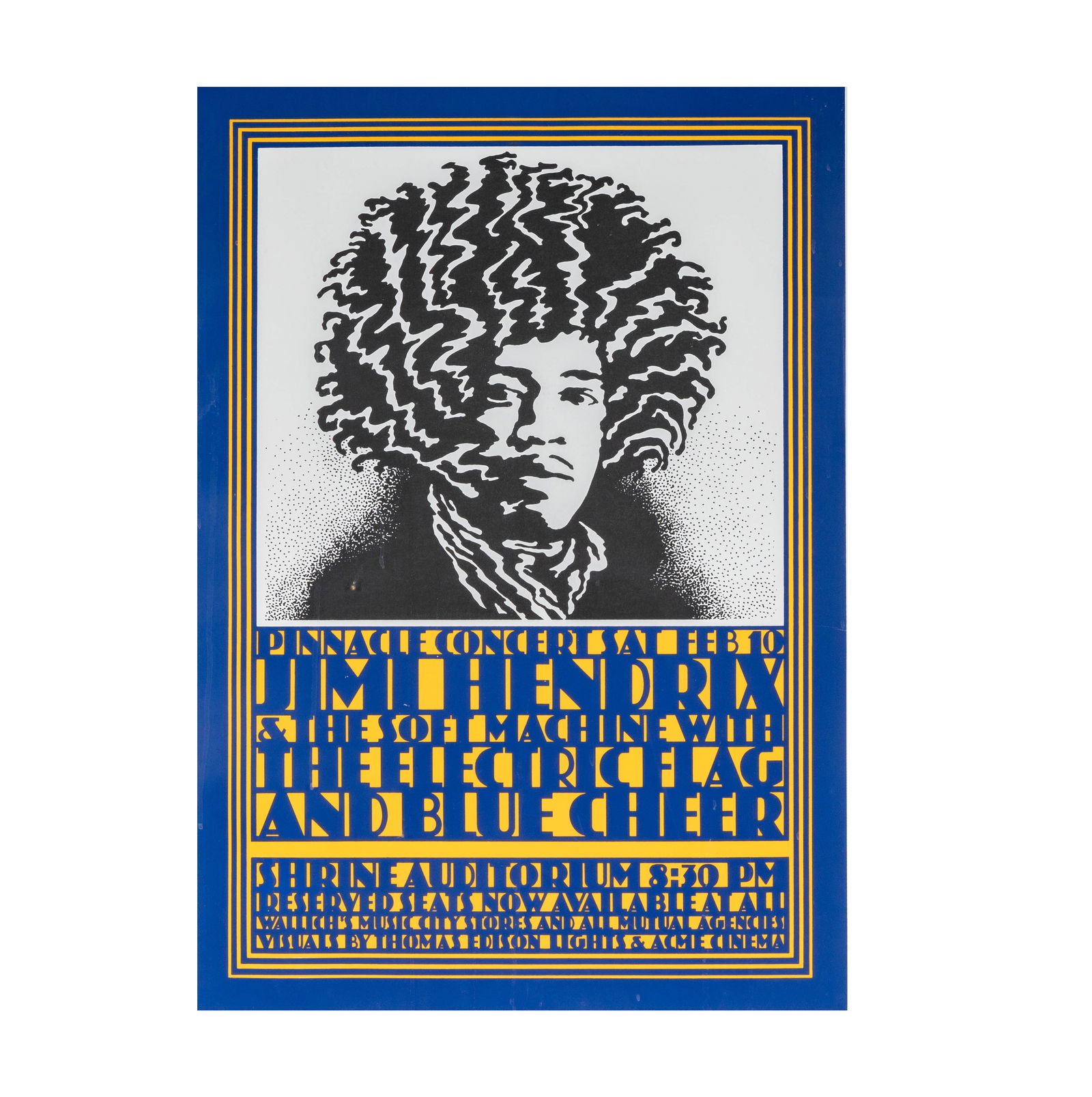 John Van Hamersveld Pinnacle Jimi Hendrix, 1968 Poster (1 of 12)