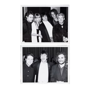 Bob Gruen, American 1945-, Two Photographs of Ron Wood and Richard Lewis