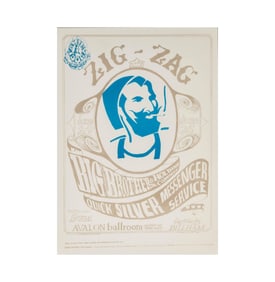 Zig-Zag Man Family Dog Poster, 1966 (Avalon Ballroom, June 24?25, 1966)