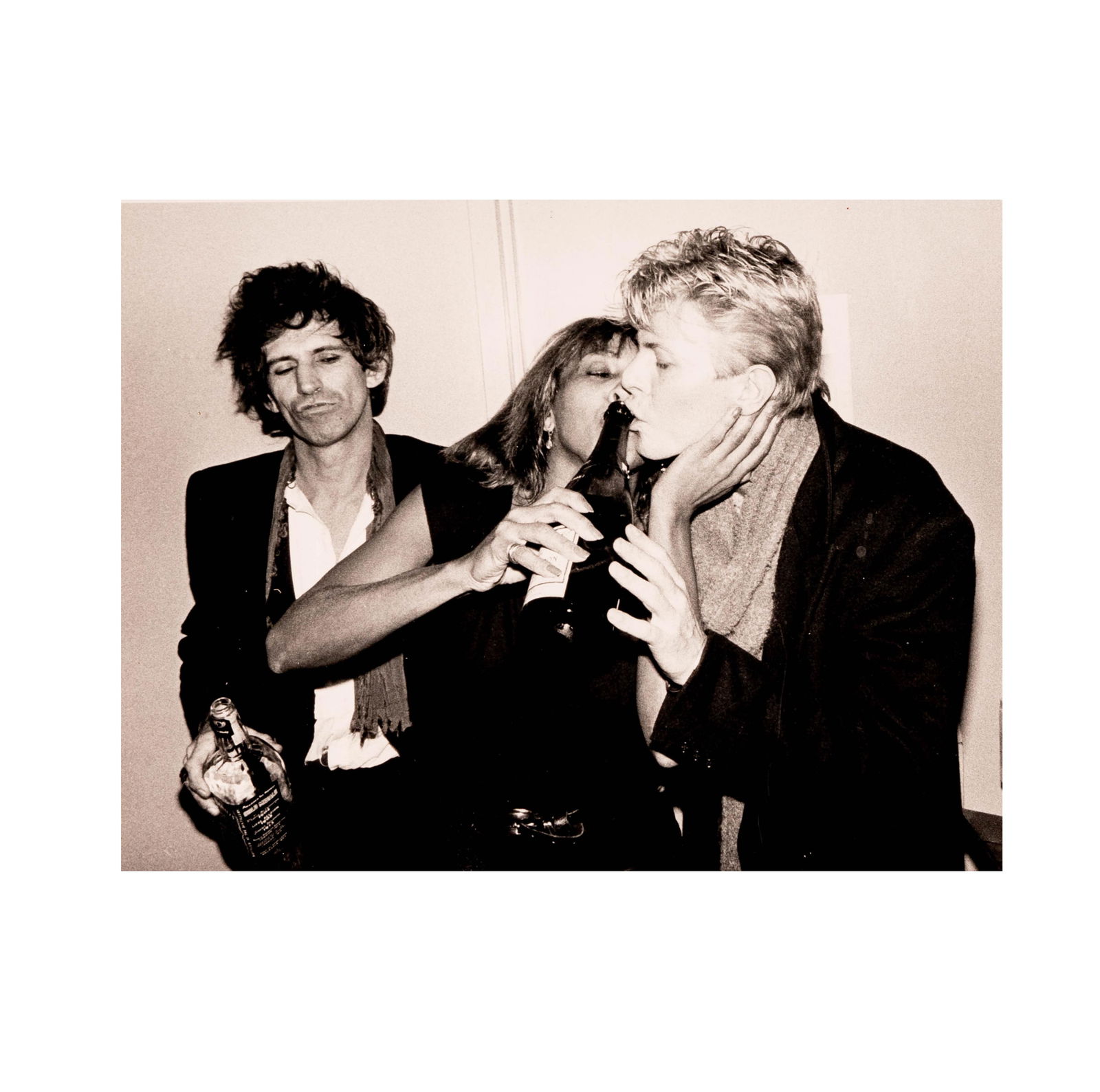 Bob Gruen, American 1945-, Keith Richards, Tina Turner, David Bowie, NYC 1983 (1 of 9)