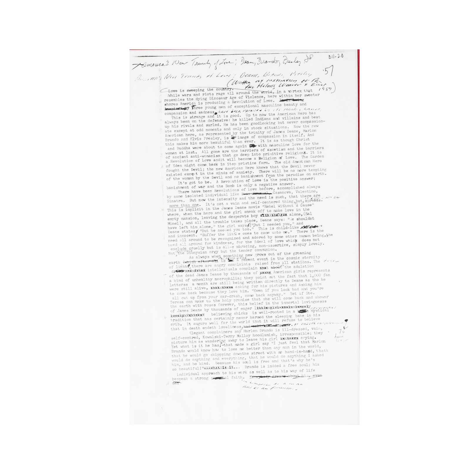 Jack Kerouac Photostat Copy (1 of 5)