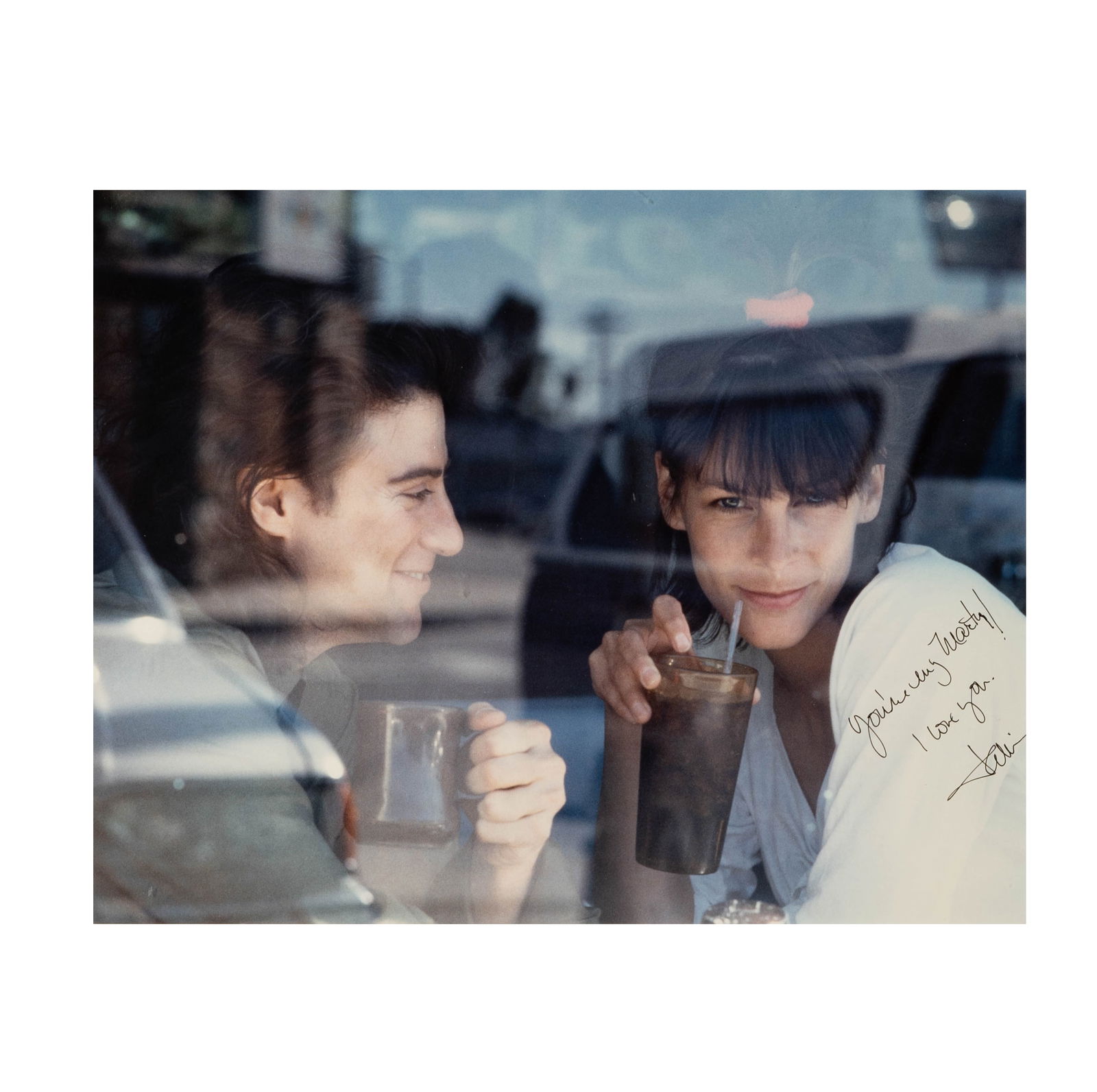 Richard Lewis and Jamie Lee Curtis Signed Photograph (1 of 10)