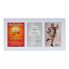 Phyllis Diller Signed Photo Display