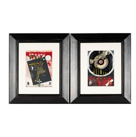 Carl Titolo, 1946-2019, Two Mixed Media Works
