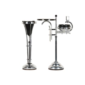 Two Metal Smoke Stands