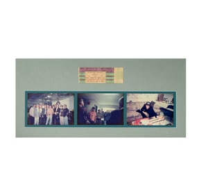 Eagles Photo and Ticket Display with Joe Walsh Signatures