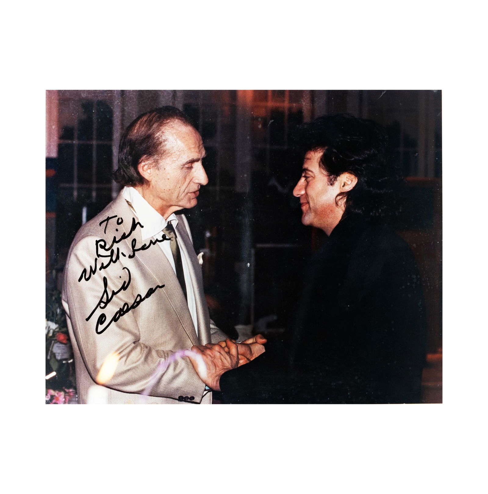 Richard Lewis and Sid Caesar Signed Photo (1 of 8)