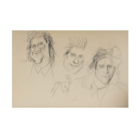 Philip Burke, 1956, Sketches of Richard Lewis