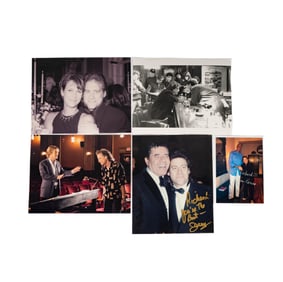 Group of Five Loose Photographs with Richard Lewis