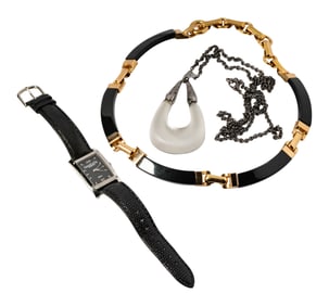 Bob Newhart: Three Assorted Costume Jewelry Necklaces (Christian Dior, Alexis Bittar, and Gold-Plate