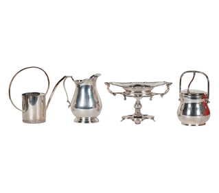 Bob Newhart: Group of Four Silverplate Table Articles