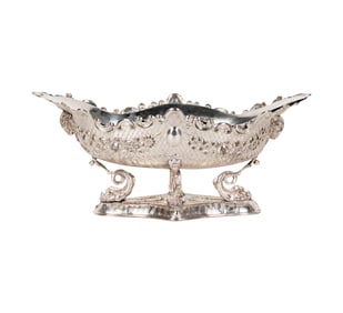Bob Newhart: Italian Rococo-Style Silver-Plated Center Bowl