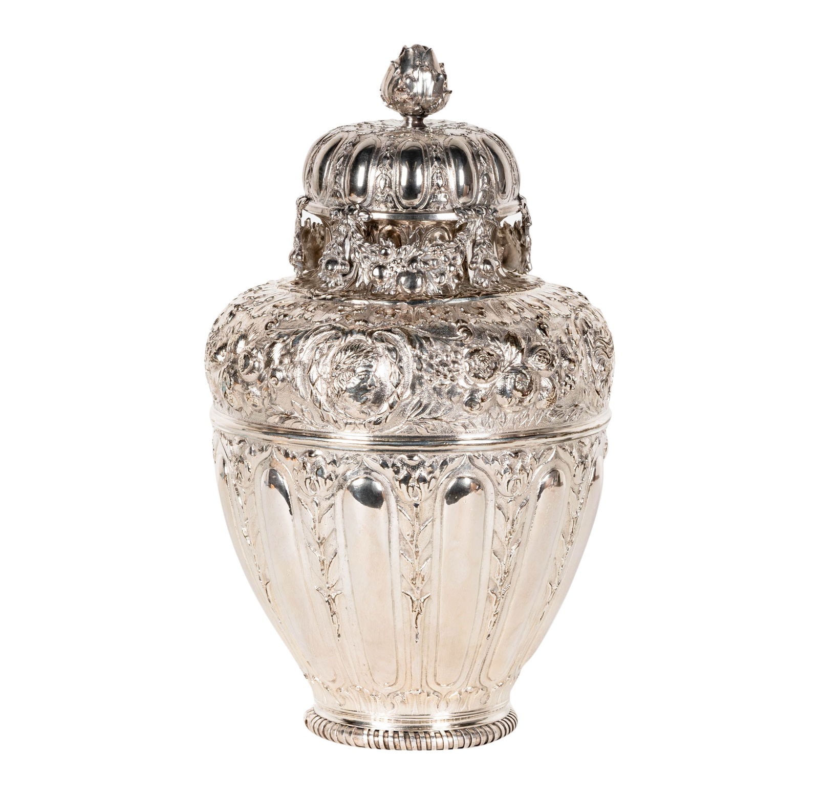 Bob Newhart: A Charles II-Style Ginger Jar: with coin applied to inside of lid 16 1/4 in. (41.3 cm.) high Provenance: From The Legendary Estate of Bob and Ginnie Newhart, celebrated icons of American entertainment. Bob Newhart, the groundbreaki