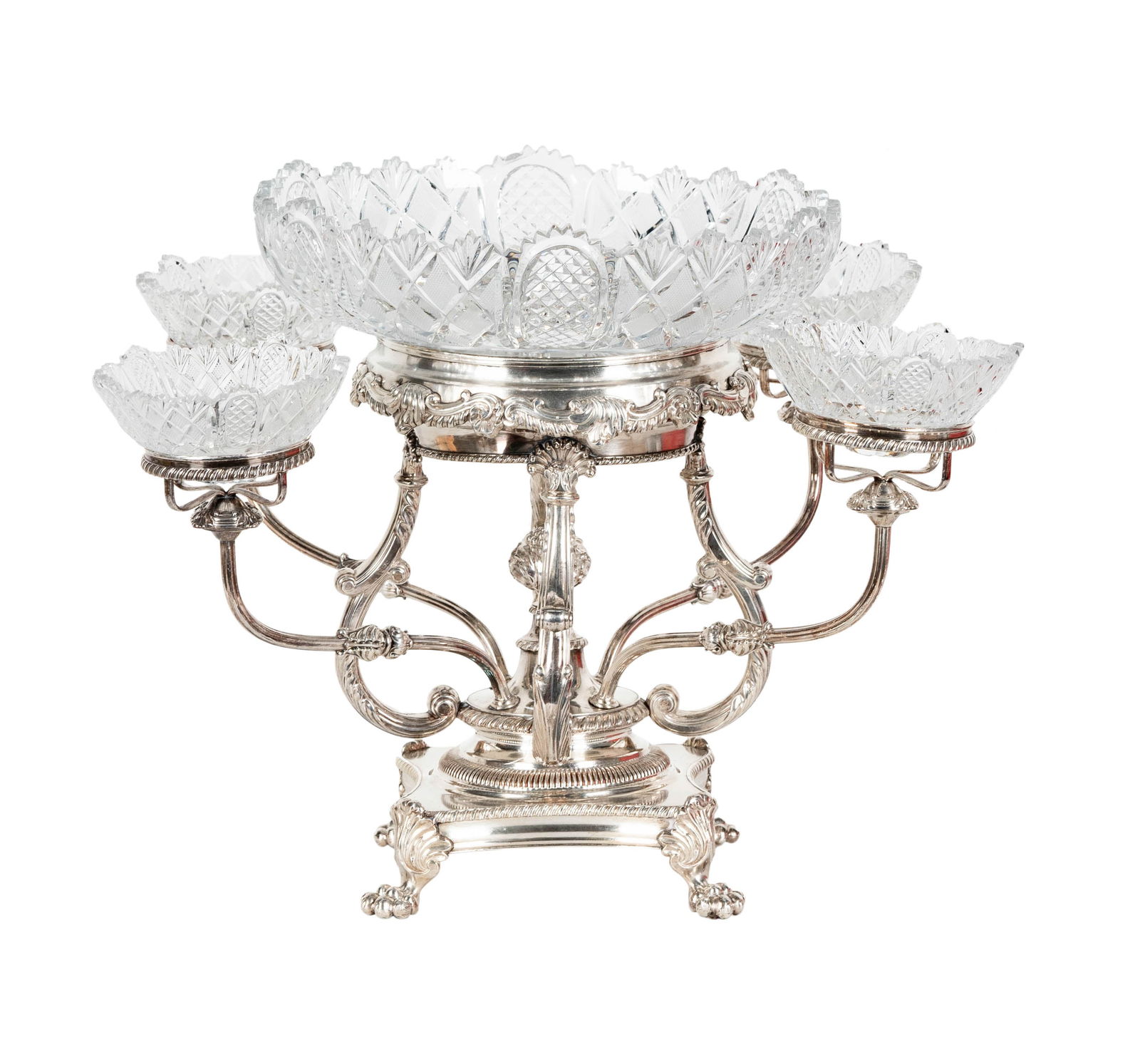 Bob Newhart: Victorian Silverplate and Crystal Epergne (1 of 18)