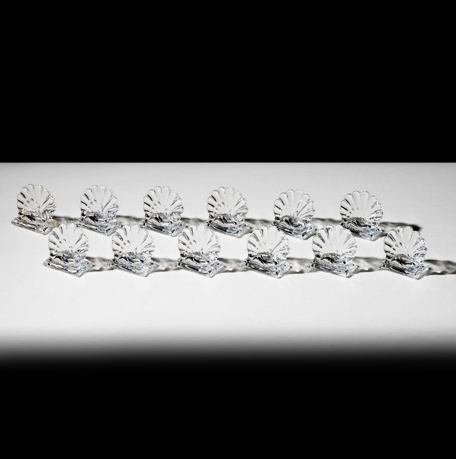 Bob Newhart: A Set of 12 Baccarat Crystal Place Card Holders (1 of 11)