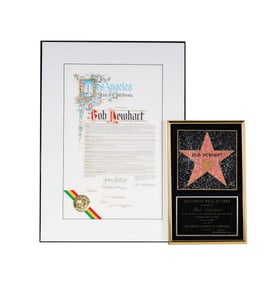 Bob Newhart: Hollywood Walk of Fame Presentation Plaque 1999