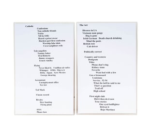 Bob Newhart: Two Laminated Cue Cards