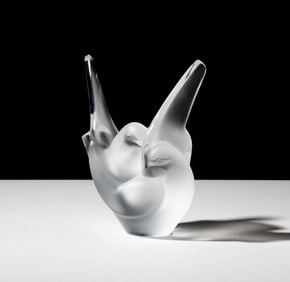Bob Newhart: A Lalique Molded Glass Dove Vase