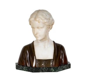 Bob Newhart: A Continental Bronze and Alabaster Bust