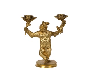 Bob Newhart: Christophe Fratin (1801 - 1864) Bear Candlestick Bronze