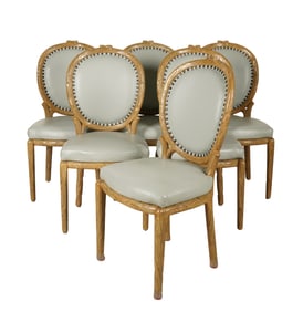 Bob Newhart: A Set of Six Twig Form Dining Chairs