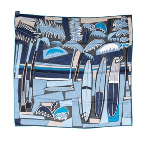 Bob Newhart: A Hermes Sea, Surf, Fun Silk Scarf