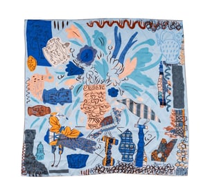 Bob Newhart: An Hermes La Maison Des Oiseaux Parleurs Silk Scarf