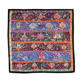Bob Newhart: An Hermes Au Pays des Oiseaux-Fleurs Silk Scarf