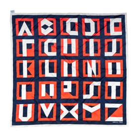 Bob Newhart: A Hermes Lettres Au Carre 45 Silk Scarf