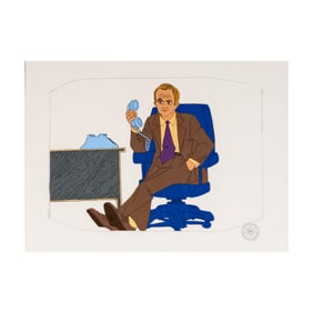 Bob Newhart: Hand-Painted Animation Cel
