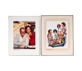 Bob Newhart: Two Framed TV Guide Cover Portraits