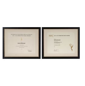 Bob Newhart: Two Framed Emmy Awards Nominations