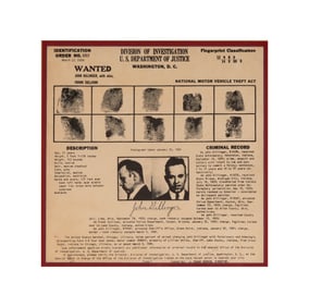 Bob Newhart: John Dillinger Criminal Record