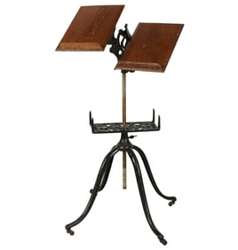 Bob Newhart: A Victoria Iron and Oak Music Stand